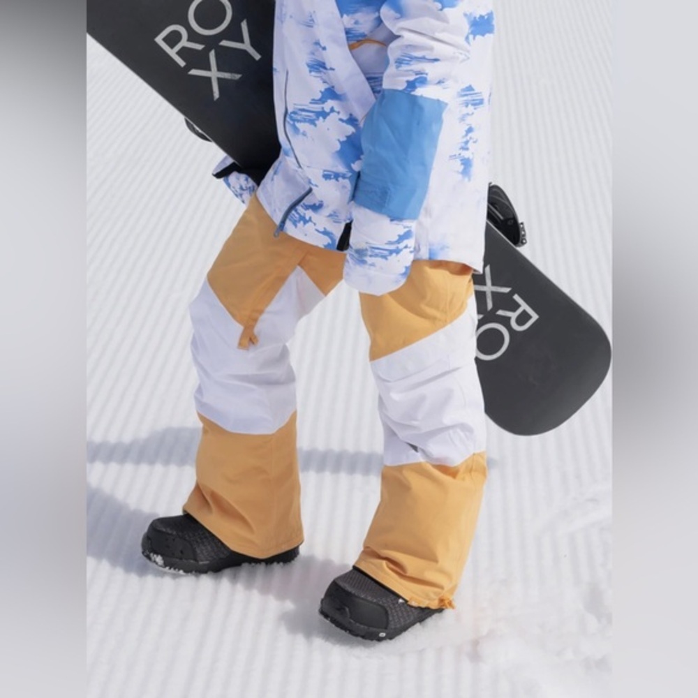 ROXY Women's Chloe Kim Woodrose Snow Pants‎ size large brand new - Picture 5 of 16